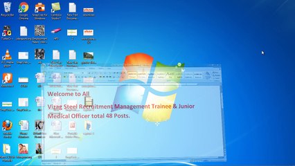 Vizag Steel Invited Management Trainee & Jr. Medical Officer-www.jobreport.org