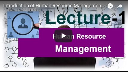 Introduction of Human Resource Management - Svtuition