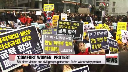 Download Video: Wednesday rally of 'comfort women' held for 24th year