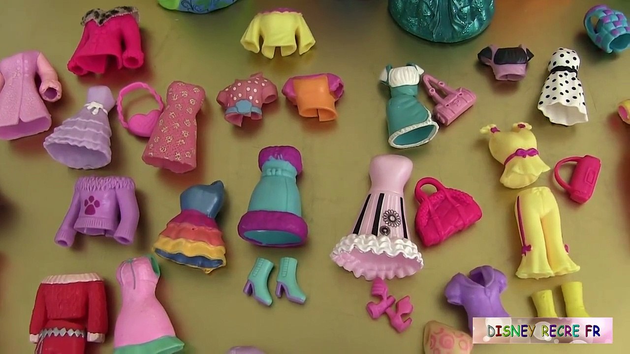 7 Poupées Princesses DSNY Magiclip Vêtements Polly Pockets Séance dessayage 2 ⓋⒾⒹéⓄ ⓋⒾⒹéⓄ