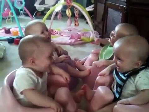 Babies laughing At each other