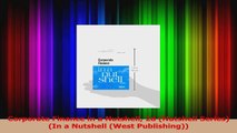 PDF Download  Corporate Finance in a Nutshell 2d Nutshell Series In a Nutshell West Publishing Download Full Ebook