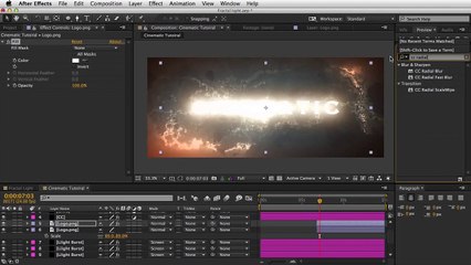 Adobe After Effects - Dramatic Intro Tutorial - Bright Glare