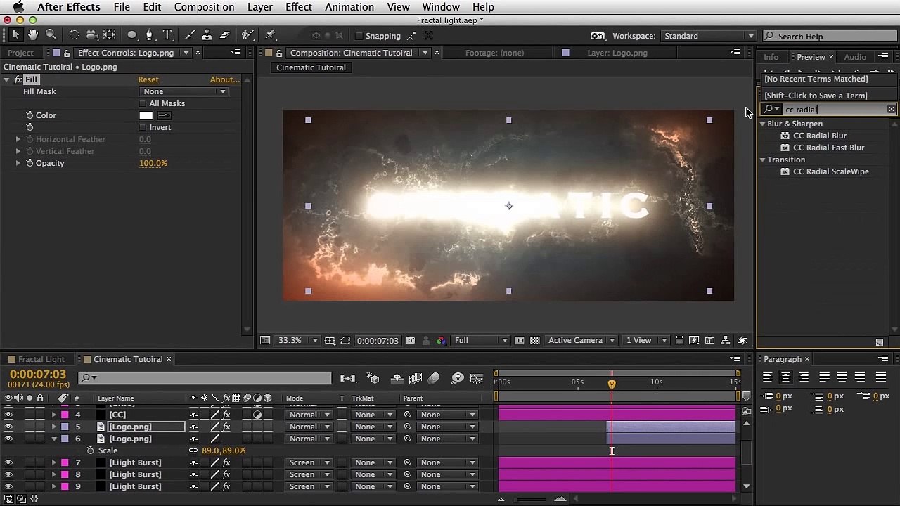 Adobe After Effects - Dramatic Intro Tutorial - Bright Glare