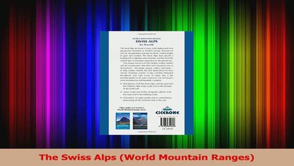 Download Video: PDF Download  The Swiss Alps World Mountain Ranges Read Full Ebook