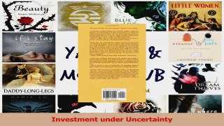 PDF Download  Investment under Uncertainty PDF Online