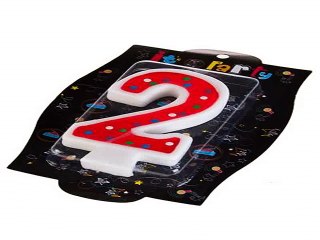 Незаменимый подарок на именины - Свеча для торта Два годика в г. Казань