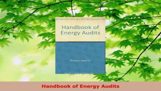 PDF Download  Handbook of Energy Audits PDF Full Ebook