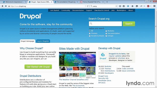 16.Los contenidos en Drupal