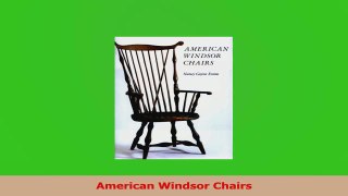 Read  American Windsor Chairs Ebook Free