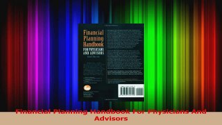 PDF Download  Financial Planning Handbook For Physicians And Advisors PDF Full Ebook