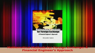 PDF Download  Mathematical Methods For Foreign Exchange A Financial Engineers Approach Download Online