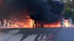 US Marines Against Violent Plane Crash Fire Fuel Fire Suppression Exercises