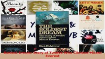 PDF Download  Boldest Dream Story of Twelve Who Climbed Mount Everest Download Full Ebook