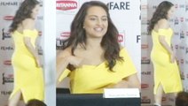 Sonakshi Sinha in Yellow Dress at Britannia Filmfare Awards 2015 | Bollywood Beauty Babes