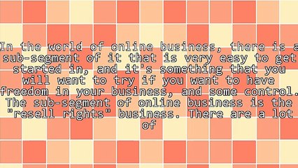 Different Licenses For Resell Rights Products