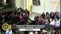 In 60 Seconds: Venezuela's Socialist Party Walks Out of National Assembly