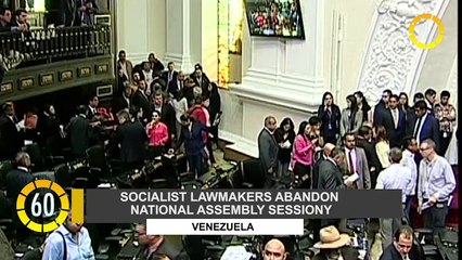 In 60 Seconds: Venezuela's Socialist Party Walks Out of National Assembly