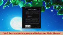 PDF Download  HVAC Testing Adjusting and Balancing Field Manual PDF Full Ebook