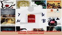 PDF Download  Efficiency in Learning EvidenceBased Guidelines to Manage Cognitive Load Download Online
