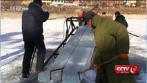 Lac Kunming : patinoires et sculptures sur glace dans le nord de la Chine