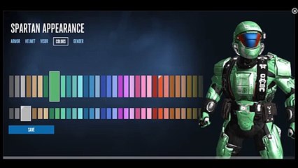 Halo 5 Customization - Color Swatches - Green, Blue