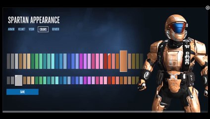Halo 5 Customization - Color Swatches - Peach, Yellow