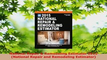 PDF Download  National Repair  Remodeling Estimator 2015 National Repair and Remodeling Estimator Download Online