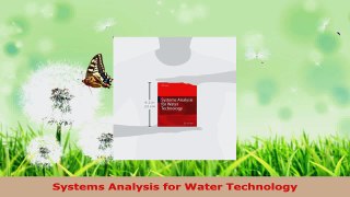 Download  Systems Analysis for Water Technology PDF Free