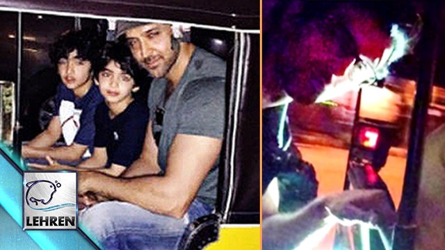 Hrithik Roshan Takes Auto Ride