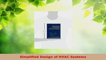 Download  Simplified Design of HVAC Systems Ebook Online