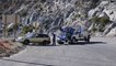 Sortie de route impressionnante filmée en Dashcam sur une route de montagne. 20m de chute