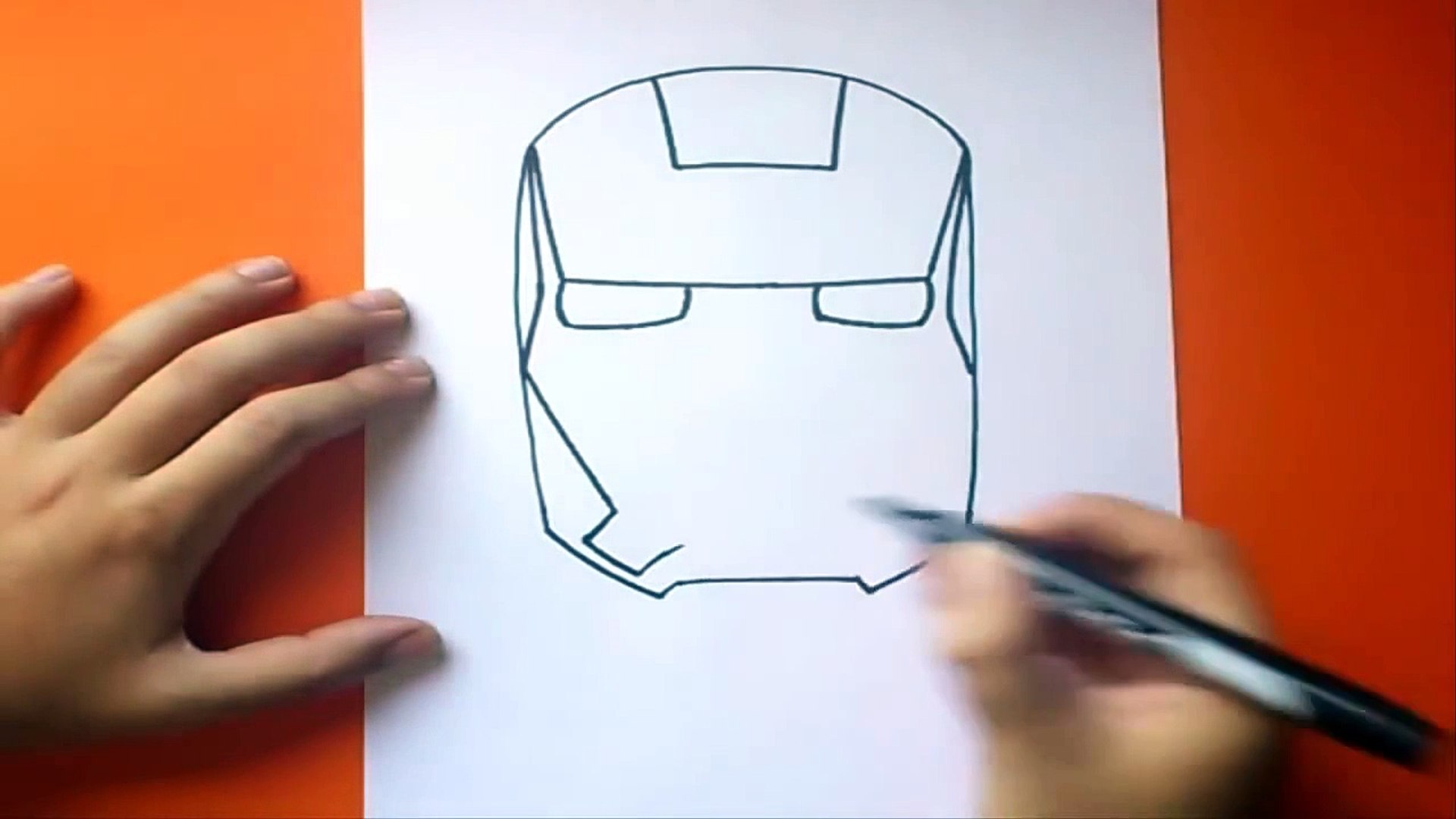 Como dibujar a iron man paso a paso | How to draw iron man - Dailymotion  Video
