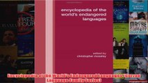 Encyclopedia of the Worlds Endangered Languages Curzon Language Family Series