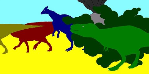 Tarbosaurus Hunt Pivot art