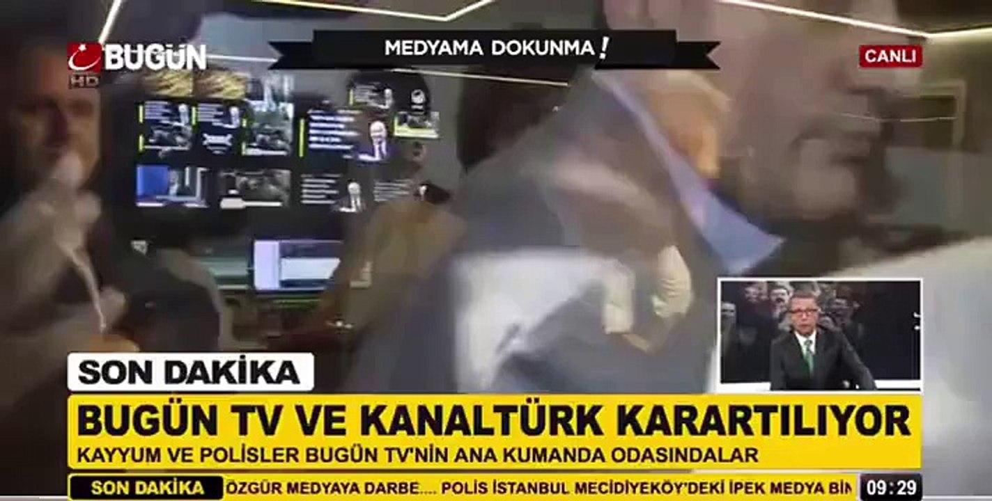 Bugün Tv'de Kanal Türk Yayınının Durdurulduğu Anlar