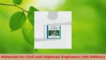 Download  Materials for Civil and Highway Engineers 4th Edition PDF Online