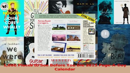 PDF Download  1000 Places to See Before You Die 2015 PageADay Calendar Download Online