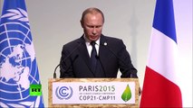 COP21: Putin speaks at Paris Climate Change Conference (ENGLISH TRANSLATION)