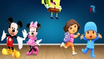 MICKEY MOUSE DORA I POCOYO SPONGEBOB Finger Family Cartoon Animation Nursery Rhymes For Ch