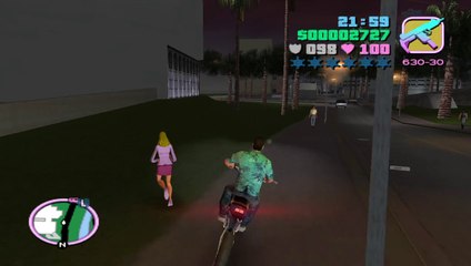 Grand Theft Auto: Vice City PS4 stunt jump with bike