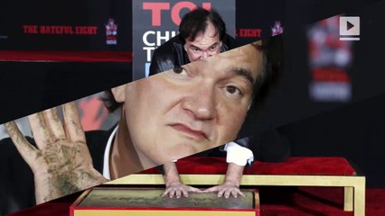 Tarantino shuns rain to leave imprint on Hollywood