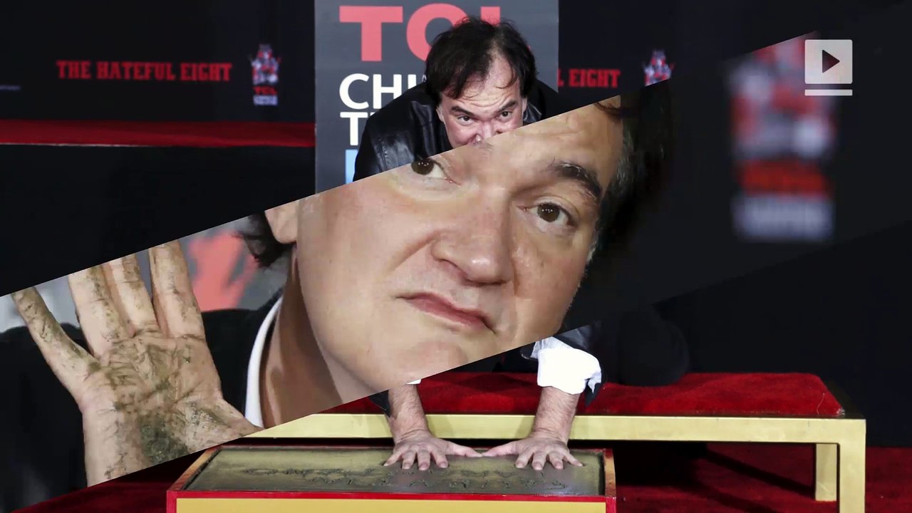 Tarantino shuns rain to leave imprint on Hollywood