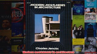 Modern movements in architecture