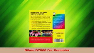 PDF Download  Nikon D7000 For Dummies PDF Online