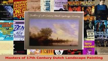 PDF Download  Masters of 17th Century Dutch Landscape Painting Read Full Ebook