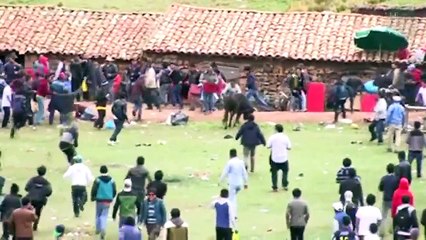Buzz : Un taureau en colère attaque les spectateurs d'une fête populaire au Pérou !