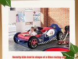 Childrens Racing Car Bed Blue Racing Car Bed Frame 3ft Single Kids Sports Car Bed