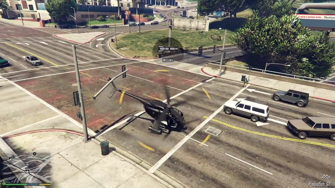 Grand Theft Auto V Crazy Heli Stunt   Blooper