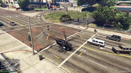 Grand Theft Auto V Crazy Heli Stunt   Blooper